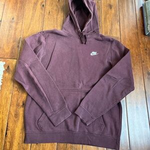 Nike Men's Burgundy Hoodie